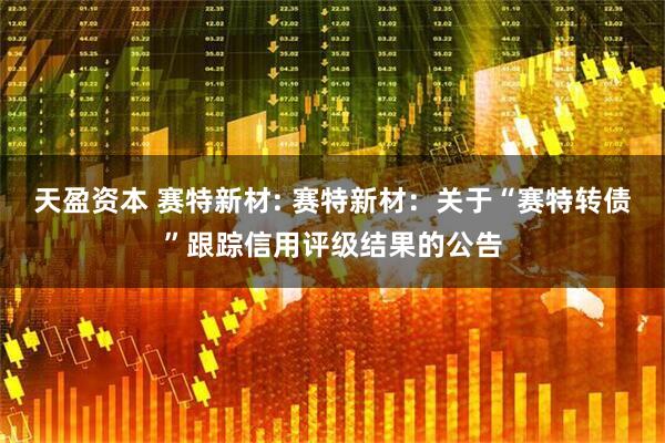 天盈资本 赛特新材: 赛特新材：关于“赛特转债”跟踪信用评级结果的公告