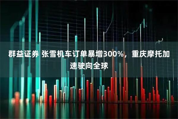 群益证券 张雪机车订单暴增300%,重庆摩托加速驶向全球